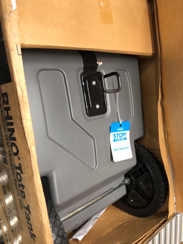 Photo 2 of Camco Portable RV Waste Holding Tank with Hose and Accessories, 15 Gallons (39000) , Gray