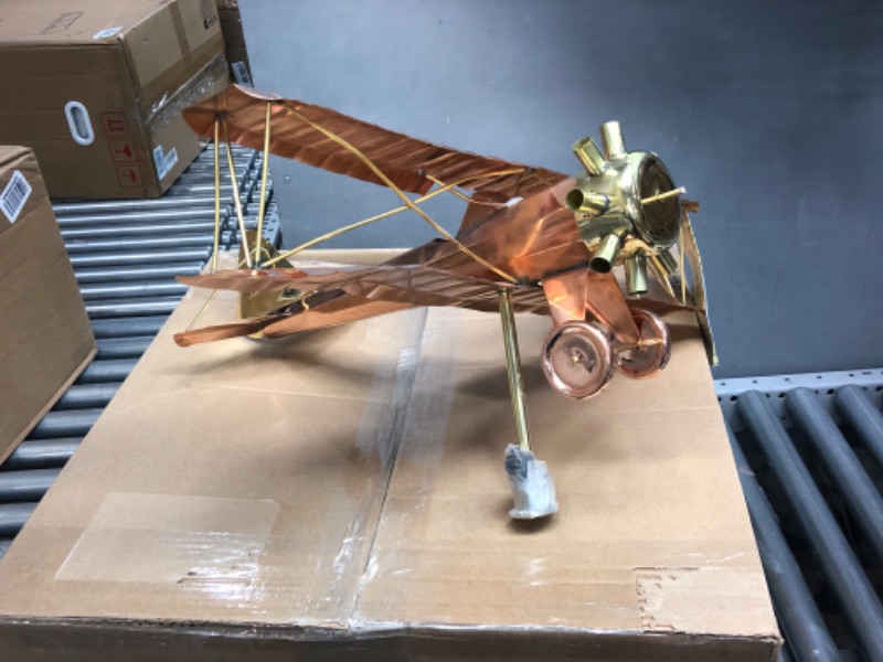 Photo 2 of **PARTS ONLY** **MISSING PIECE** Good Directions Biplane Weathervane, Pure Copper