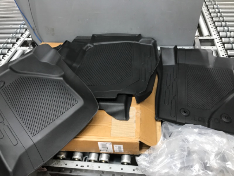 Photo 2 of 
Car Floor Mats  Black All Weather Waterproof First and Second Row