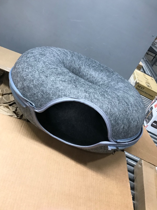 Photo 2 of 
Cat Tunnel Bed, Removable Cat Nest, Felt cat Donut, Felt Tunnel Cat Nest, Four Seasons Available cat nest, Semi-Closed Washable Cat Tunnel Nest Detachable...