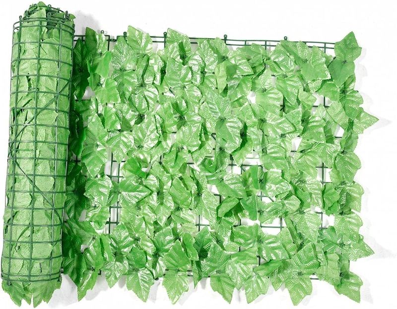 Photo 1 of 
Item is Dark Green***RUIXFLR Artificial Leaf Privacy Fence Roll, Garden Hedge Wall Landscaping, UV Fade Protection, Light Green Grape Leaves, 1