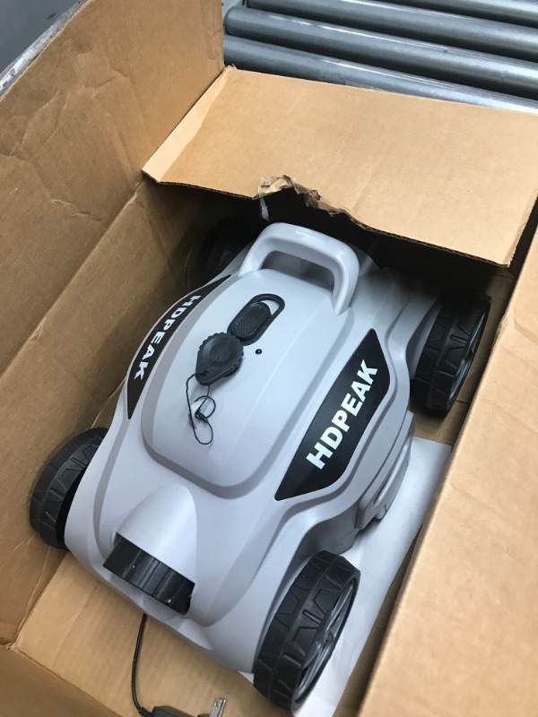 Photo 3 of **PARTS ONLY/NON-REFUNDABLE***
Cordless Robotic Pool Cleaner, HDPEAK Pool Vacuum Lasts 110 Mins Up to 50 feet, Grey
