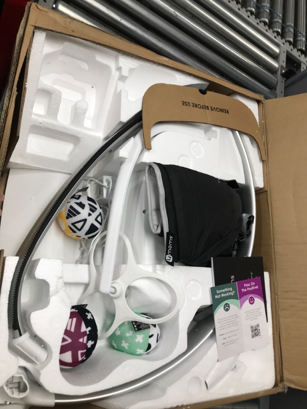 Photo 1 of 4moms MamaRoo Multi-Motion Baby Swing, Bluetooth Baby Swing with 5 Unique Motions, Grey