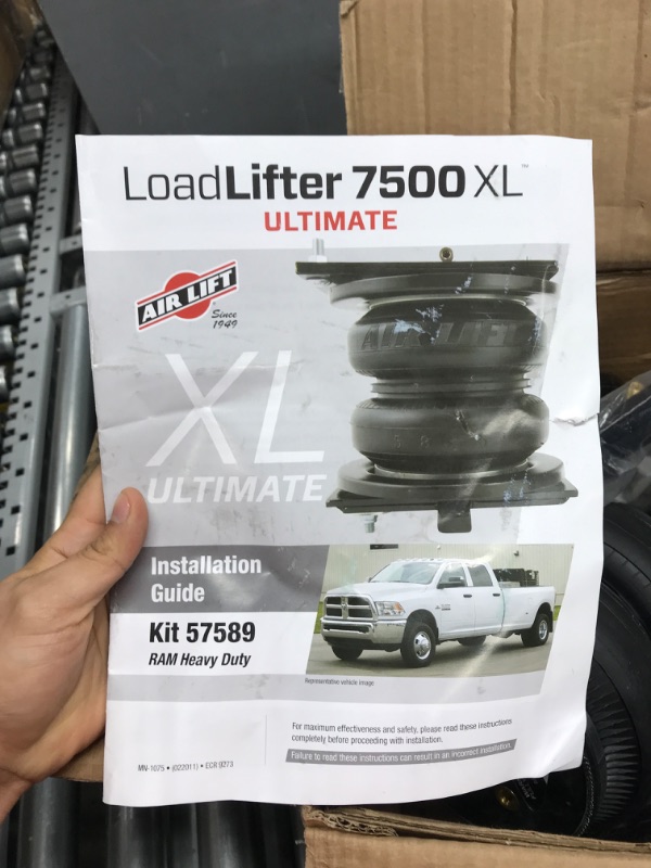 Photo 3 of Air Lift 57541 LoadLifter 7500 XL Ultimate Air Spring Kit