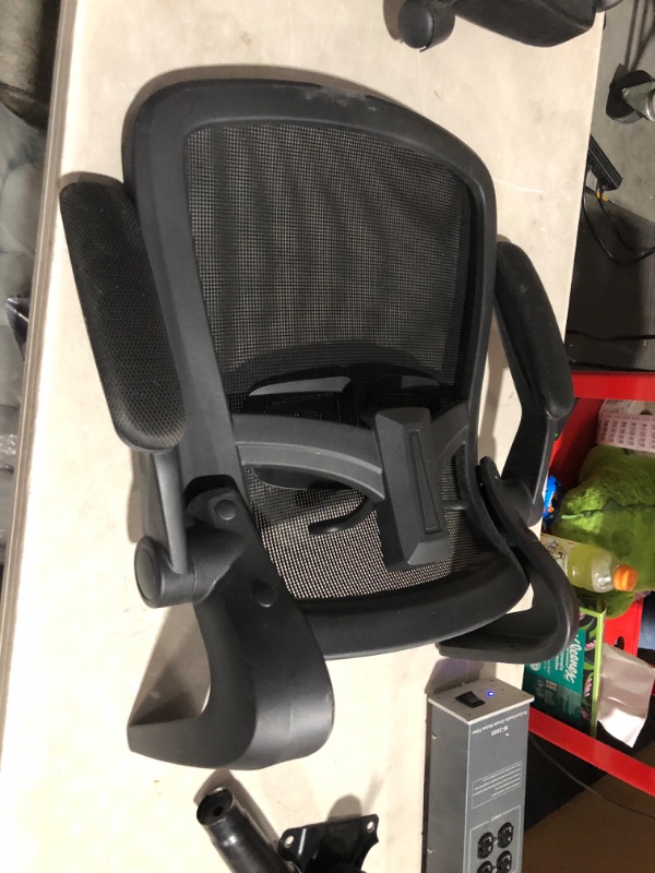 Photo 7 of ***NOT FUNCTIONAL - FOR PARTS - SEE NOTES - NONREFUNDABLE***
Ergonomic Office Chair, Black, Adjustabe Height, With Spinner Wheels