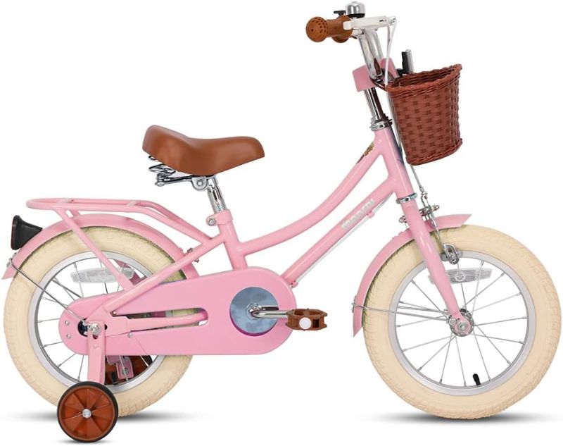 Photo 1 of 
STITCH 14 & 16 Inch Kids Bike with Basket & Training Wheels for 2-7 Years Old Girls & Boys (Green & Pink)
Color:PINK