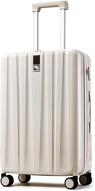Photo 1 of ***see notes***Hanke Upgrade Luggage Sets PC Lightweight Hardshell Suitcases with Spinner Wheels & TSA Lock, Extra Large Rolling Travel Luggage Nestable Storage white 