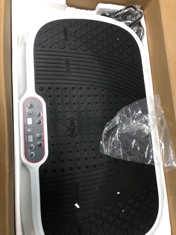 Photo 3 of ***SEE NOTES***LifePro Waver Vibration Plate Exercise Machine - Whole Body Workout Vibration Fitness Platform w/ Loop Bands - Home Training Equipment for Weight Loss & Toning White