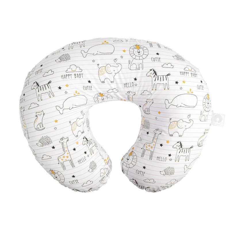 Photo 1 of ********PHOTO FOR REFERENCE, SEE OTHER PHOTOS***********
2 PILLOWS  Boppy Nursing Pillow Original Support, Ergonomic Nursing Essentials for Bottle and Breastfeeding, Firm Fiber Fill, with Removable Nursing Pillow Cover, Machine Washable
