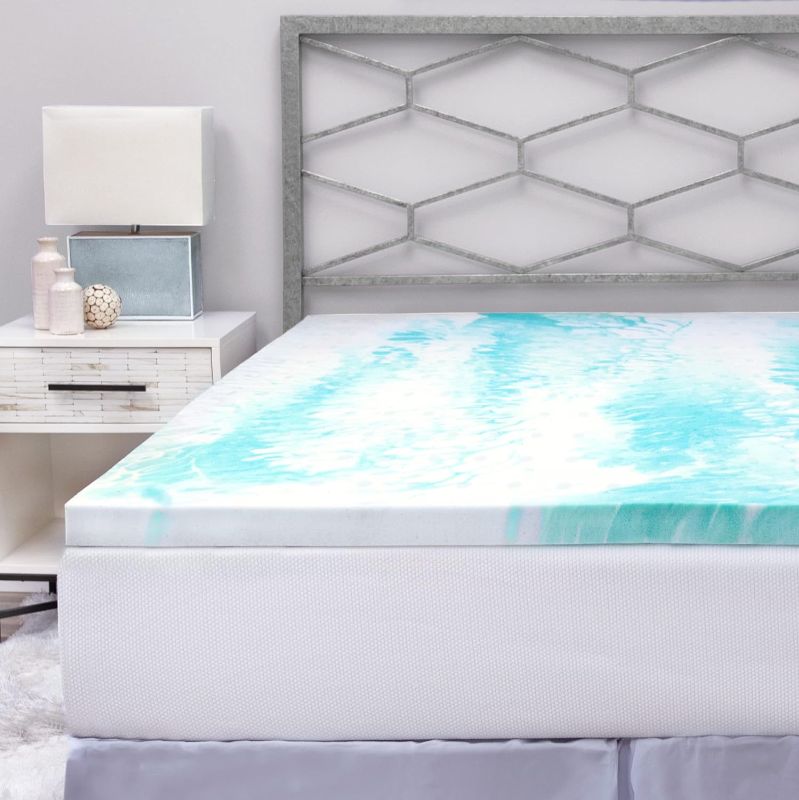 Photo 1 of ***********UNKNOWN SIZE ,UNKNOWN MAKE*************
2-Inch Gel Swirl Memory Foam Mattress ToppER
