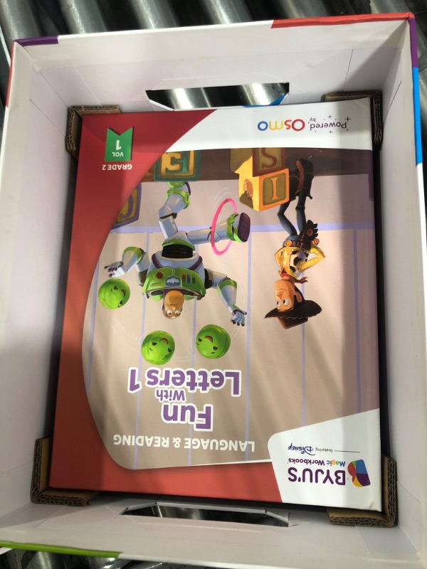 Photo 3 of BYJU’S Learning Kits: Disney, 2nd Grade Premium Edition (App + 8 Workbooks) Ages 6-8, Featuring Disney & Pixar Characters - Learn Grammar, Multiplication/Division & Writing - Osmo iPad Base Included iPad 2nd Grade