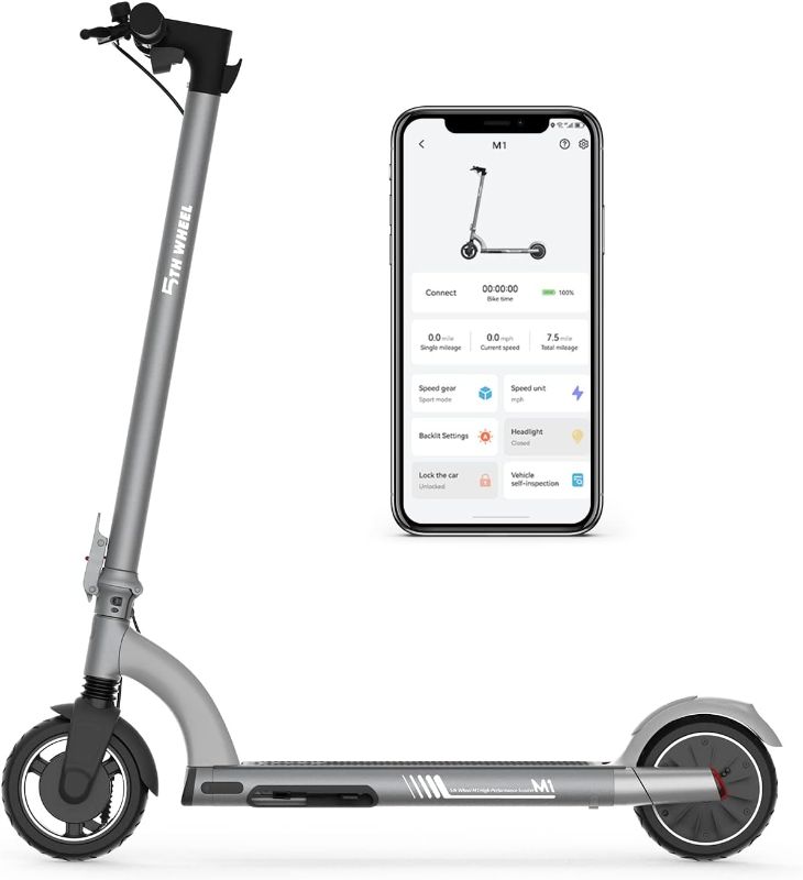 Photo 1 of 
5TH WHEEL M1 Electric Scooter - 13.7 Miles Range & 15.5 MPH, 500W Peak Motor, 8" Inner-Support Tires, Triple Braking System, Foldable Electric...
Style:M1/13.7 Miles/15.5 Mph