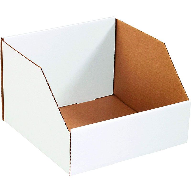 Photo 1 of 12" x 12" x 8" Jumbo Open Top Bin Box-10PCK 