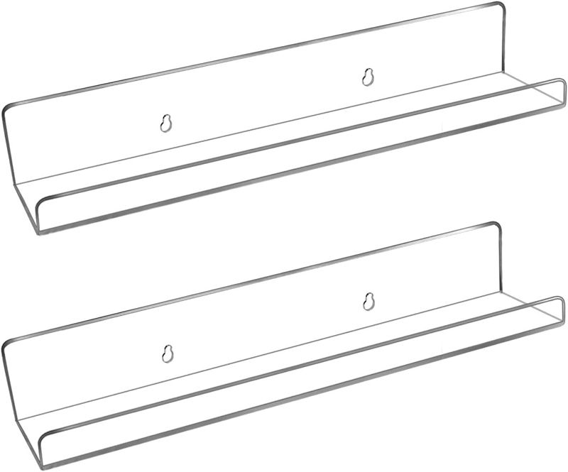 Photo 1 of 24 Inch long, 4 inch depth Clear Floating Shelf
See notes