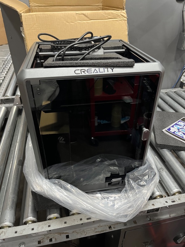 Photo 2 of Official Creality K1 3D Printer - 600 mm/s High-Speed, Upgraded 0.1 mm Smooth Detail, Auto Leveling, Dual Fans Cooler, Straight Out of The Box for Beginners, Printing Size 8.66x8.66x9.84 inch