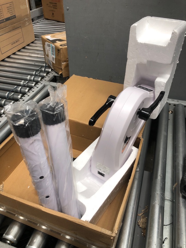 Photo 1 of TODO Motorized Pedal Exerciser Mini Exercise Bikes, Under Desk Bike Peddler Exerciser for Seniors Rehab and Arm Leg Physical Therapy orange