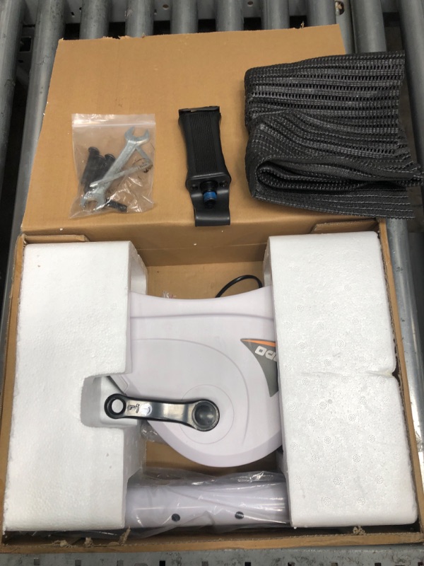 Photo 1 of TODO Motorized Pedal Exerciser Mini Exercise Bikes, Under Desk Bike Peddler Exerciser for Seniors Rehab and Arm Leg Physical Therapy orange