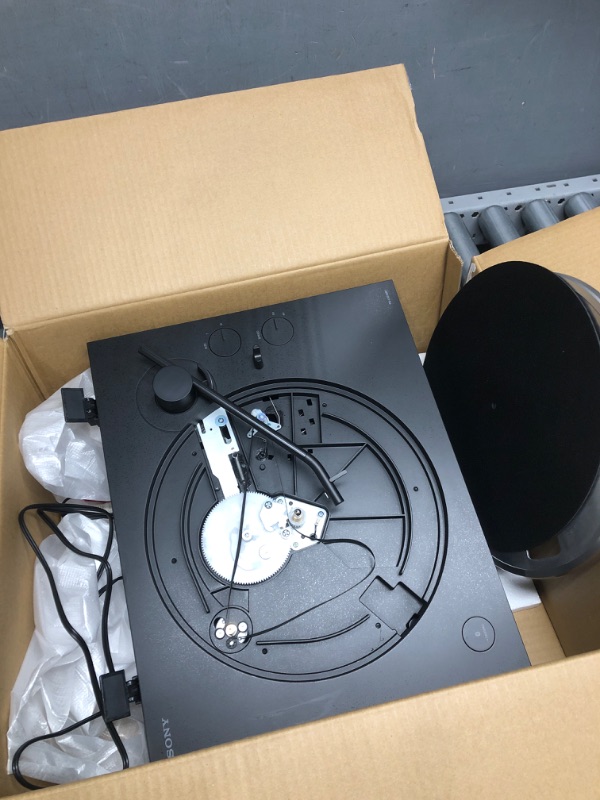 Photo 1 of Sony PS-LX310BT Belt Drive Turntable: Fully Automatic Wireless Vinyl Record Player with Bluetooth and USB Output Black