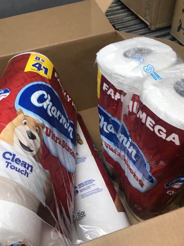 Photo 2 of Charmin Ultra Strong Clean Touch Toilet Paper, 24 Family Mega Rolls = 123 Regular Rolls CHRM 24FM (New)