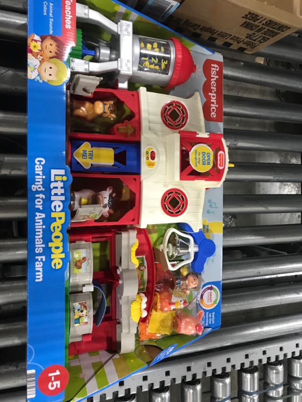 Photo 2 of Fisher-Price Little People Toddler Learning Toy Caring For Animals Farm Interactive Playset With Smart Stages For Ages 1+ Years Standard