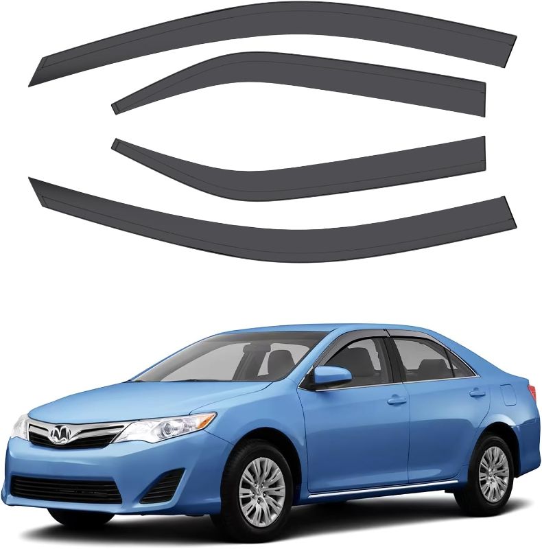 Photo 1 of ACLONG Smoke Rain Guards for Toyota Camry 2012-2017 Tape-On Side Shatterproof Window Visor