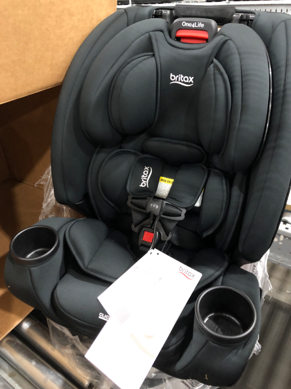 Photo 2 of Britax One4Life Convertible Car Seat, 10 Years of Use from 5 to 120 Pounds, Converts from Rear-Facing Infant Car Seat to Forward-Facing Booster Seat, Machine-Washable Fabric, Onyx