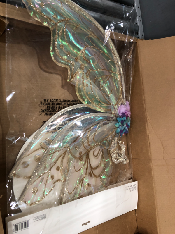 Photo 2 of Adult Mythical Glitter Gold Fairy Wings, Multicolor, One Size