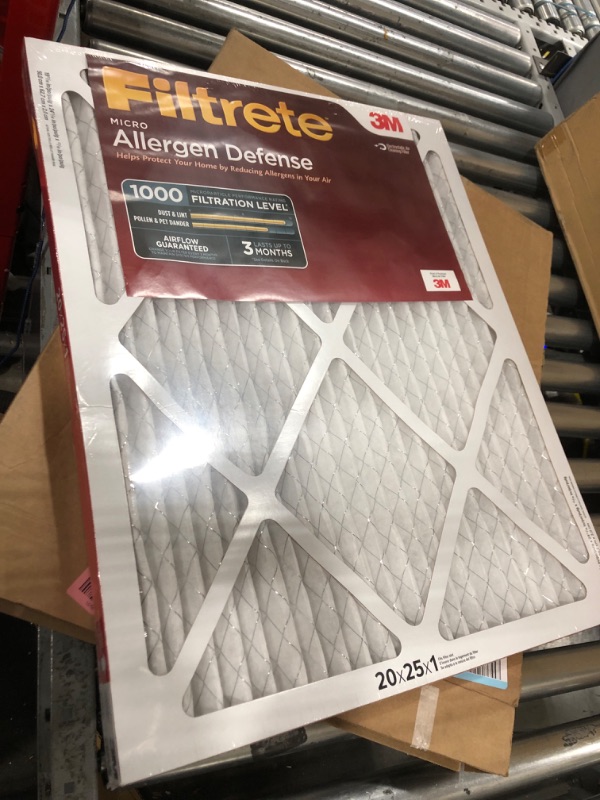 Photo 2 of 3M Filtrete Allergen Defense Filter AD03-2PK-6E-NA, MPR 1000, 20 in x