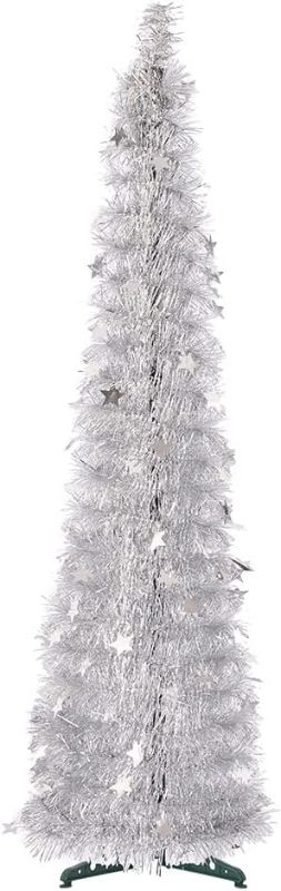 Photo 1 of  5FT Christmas Tinsel Tree // STOCK IMAGE 