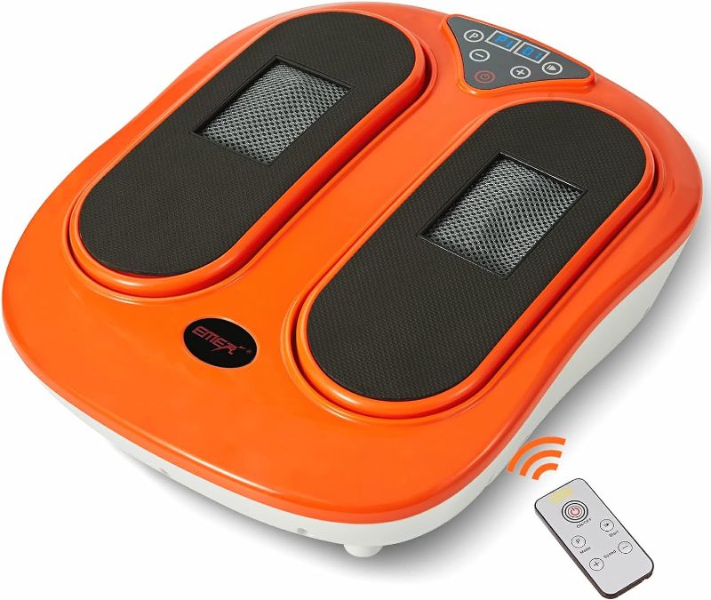 Photo 1 of * used * not functional * see all images * 
EMER Foot Massager Machine with Remote Control, Adjustable Vibration Speed Electric Foot Massager-