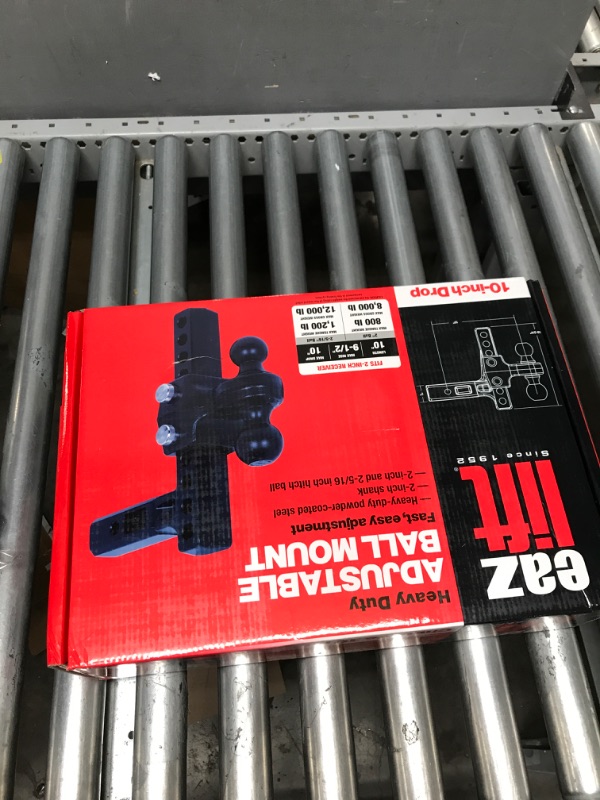 Photo 2 of Eaz-Lift 48481 Adjustable Ball Mount with Forged Shank, 10-Inch - Ideal for Towing Multiple Height Trailers - Fits 2-Inch Receivers 10"