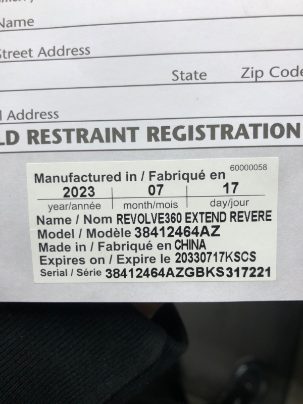 Photo 1 of Evenflo Revolve Extend Revere Convertible Car Seat Revolve Extend Quick Clean Cover Revere Gray