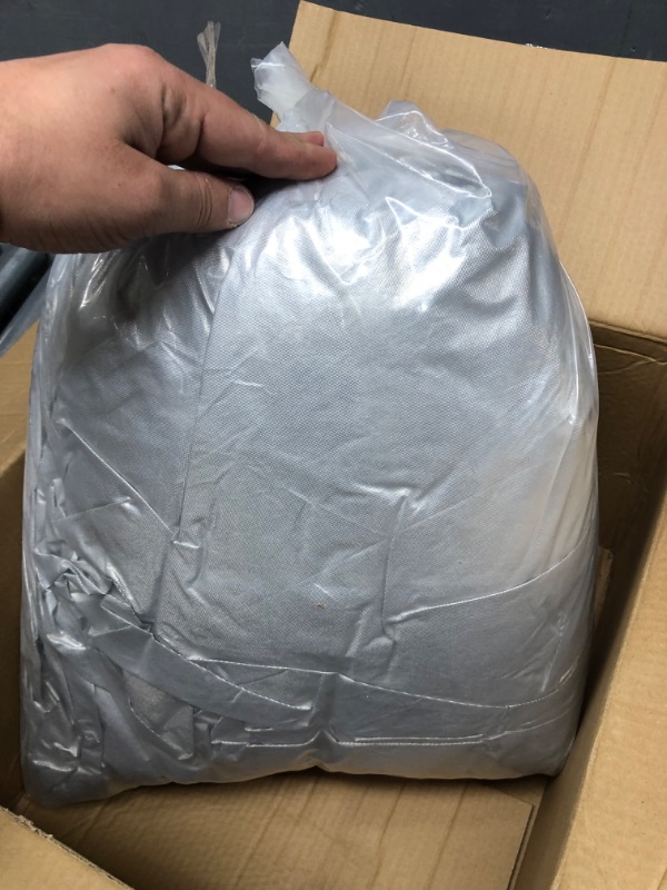 Photo 2 of Kayme 5  Layers Car Cover Waterproof All Weather for Automobiles, Outdoor Full Cover Rain Sun UV Protection with Zipper Cotton, Size A2 3XL Universal Fit for Sedan 