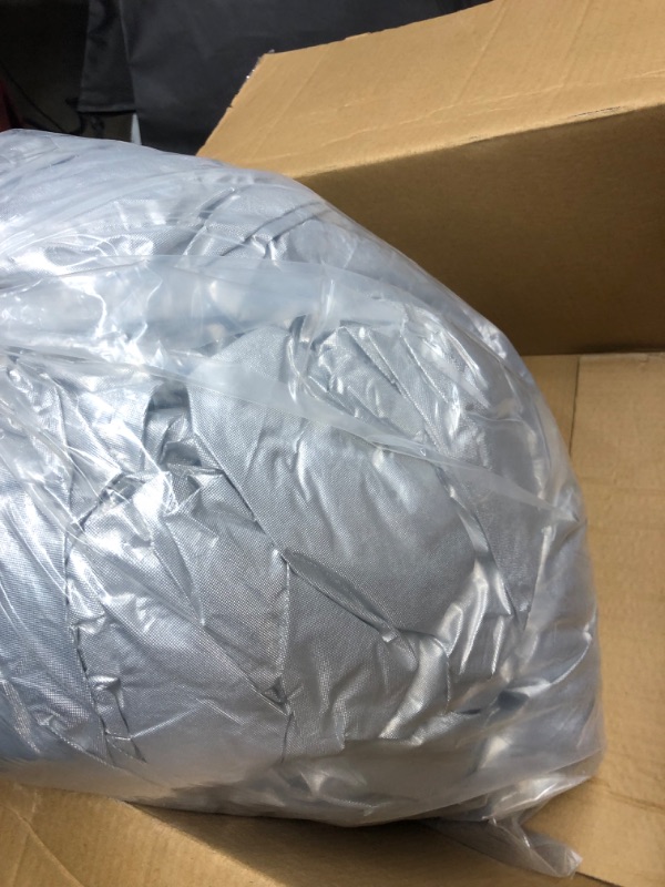 Photo 3 of Kayme 5  Layers Car Cover Waterproof All Weather for Automobiles, Outdoor Full Cover Rain Sun UV Protection with Zipper Cotton, Size A2 3XL Universal Fit for Sedan 