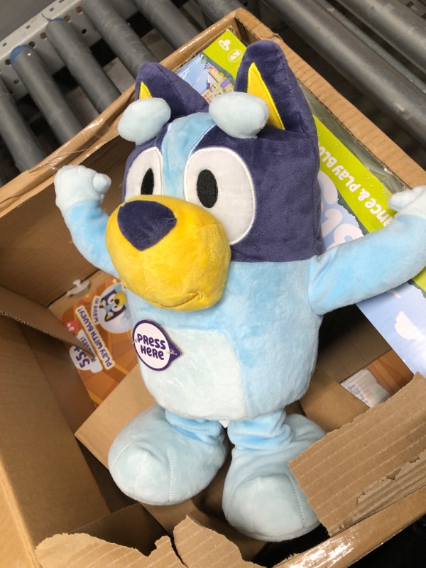 Photo 2 of Bluey Dance and Play 14" Animated Plush | Over 55 Phrases and Songs, Multicolor