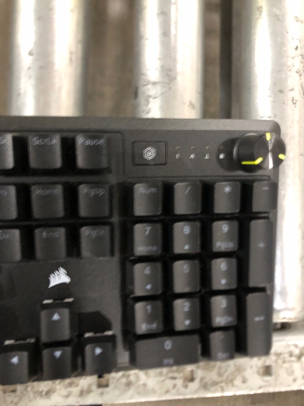 Photo 1 of CORSAIR K70 CORE RGB Mechanical Gaming Keyboard - Pre-lubricated Corsair MLX Red Linear Keyswitches - Sound Dampening - Media Control Dial - iCUE Compatible - QWERTY NA Layout - Black Without Palmrest