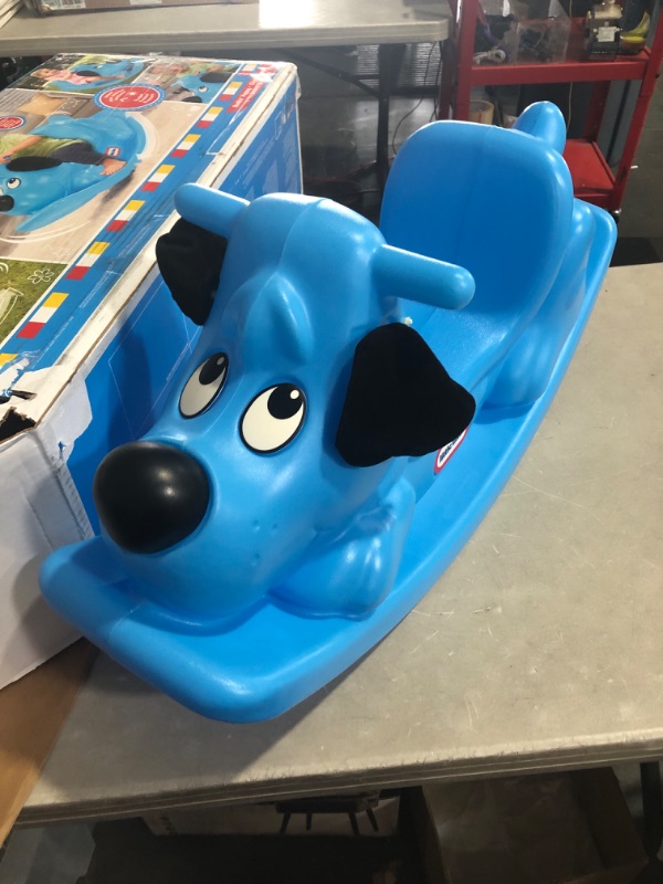 Photo 4 of ***EARS BROKEN - SEE PICTURES***
Little Tikes Rockin' Puppy- Blue, Small