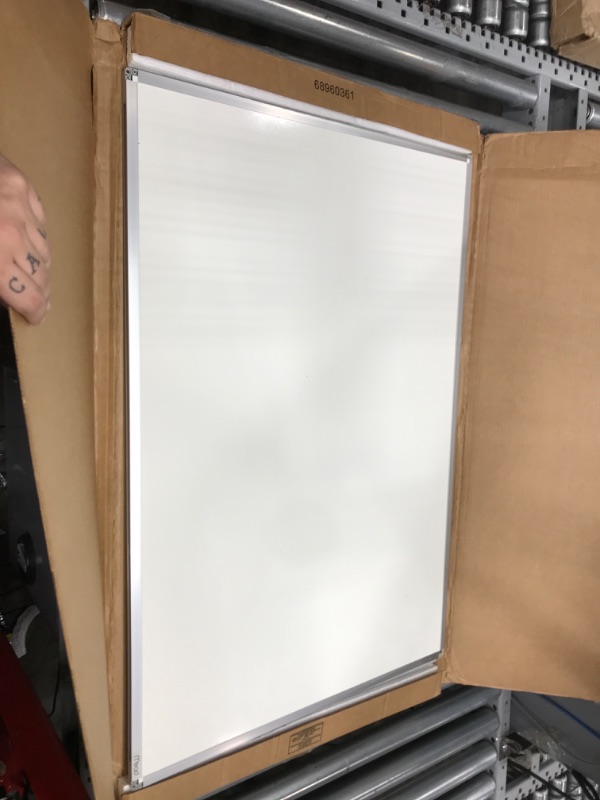 Photo 2 of Mead Whiteboard, White Board, Dry Erase Board, 3' x 2', Silver Aluminum Frame (85356)