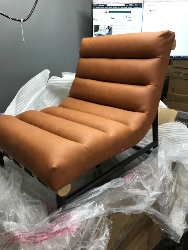 Photo 1 of 
Meridian Furniture 857Cognac-C Burke Collection Modern | Contemporary Faux Leather Upholstered Counter Stool, Cognac, 18" W x 23.5" D x 37" H
