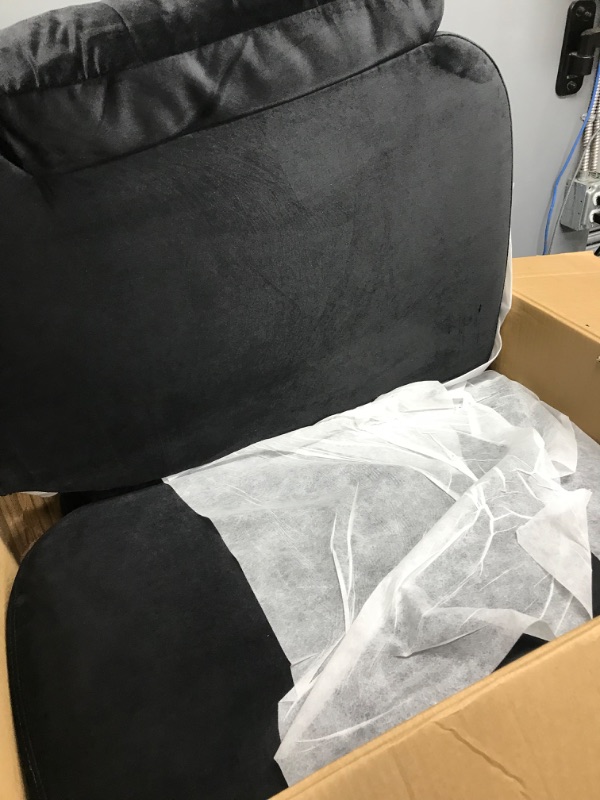 Photo 2 of 
Box 1 of 3*****BLACK--FULife 2 Seaters Manual Wall Hugger Chair RV Sofa Loveseat,PU Leather Double Reclining Sectional Couch with 2 Cup Holders&Pillow Top Armrest for Living...