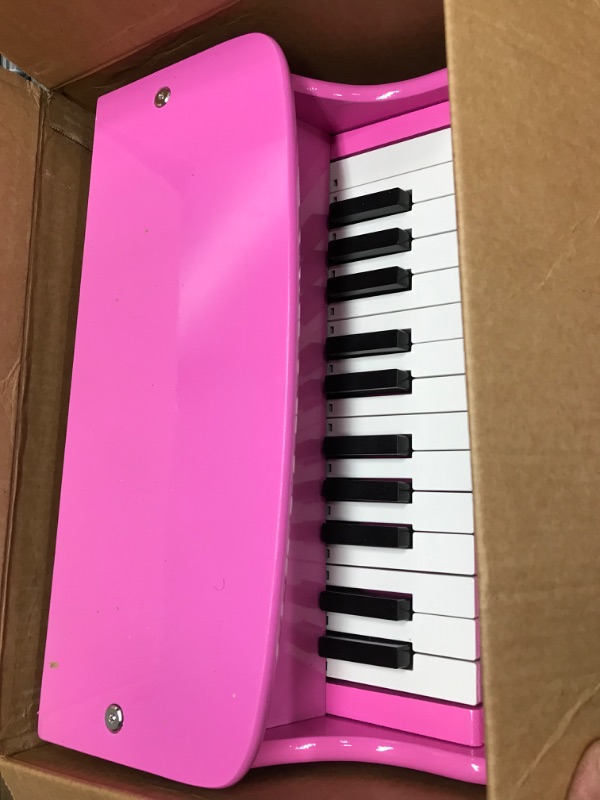 Photo 2 of 
Melissa & Doug Learn-to-Play Pink Piano With 25 Keys and Color-Coded Songbook - Baby Piano, Kids Piano Toy, Toddle