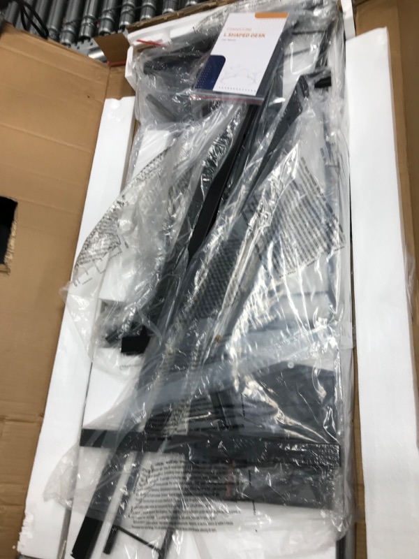 Photo 1 of Casaottima Gaming Desk L Shaped Computer Desk, Corner Desk for Home Office with Monitor Stand 66", Black Black 66 inches