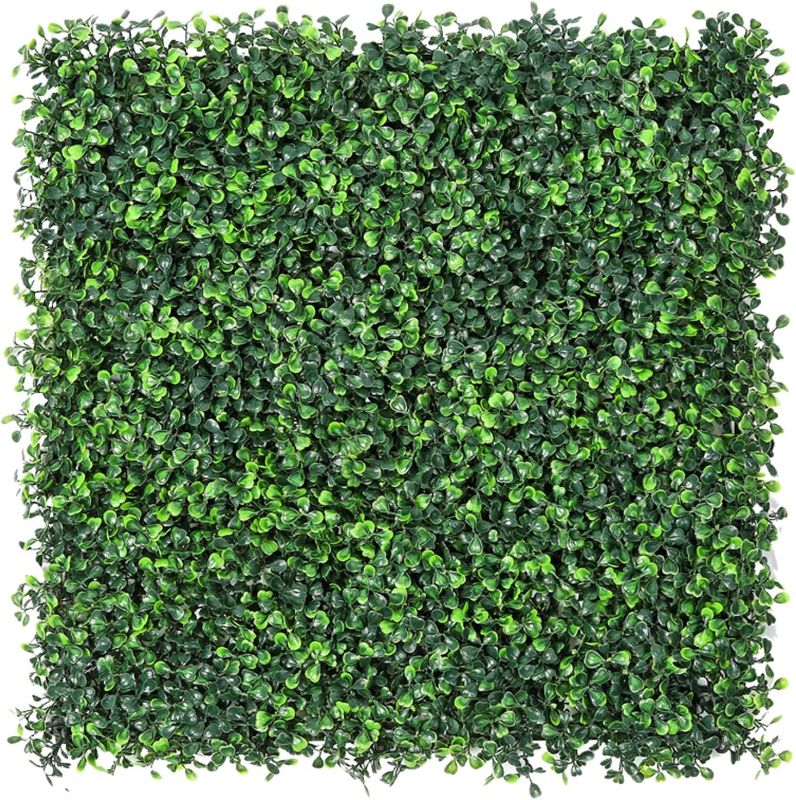 Photo 1 of 
Sunnyglade 12 Pieces 20"x 20" Artificial Boxwood Panels Topiary Hedge Plant, Privacy Hedge Screen Sun Protected Suitable for Outdoor, Indoor, Garden...
Size:20in x 20in