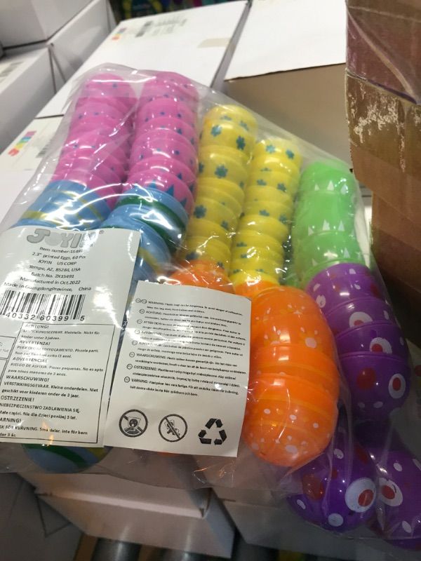 Photo 1 of 60Pcs Printed Easter Egg Shells
