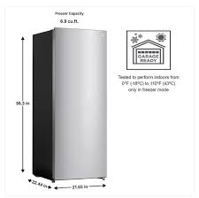 Photo 1 of 7 cu. ft. Convertible Upright Freezer/Refrigerator in Stainless Steel Garage Ready
