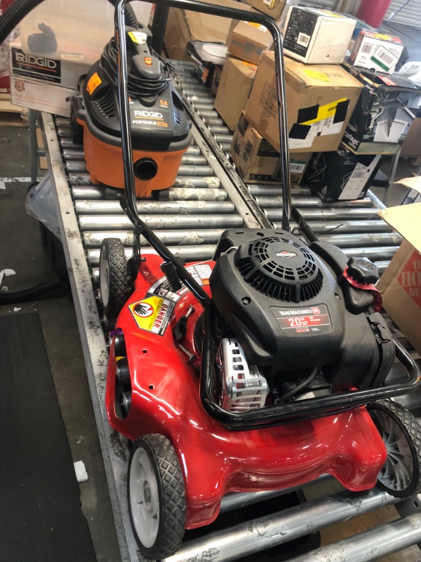 Photo 2 of [READ NOTES]
Yard Machines 11A-02BT729 20-in Push Lawn Mower with 125cc Briggs & Stratton Gas Powered Engine, Black and Red