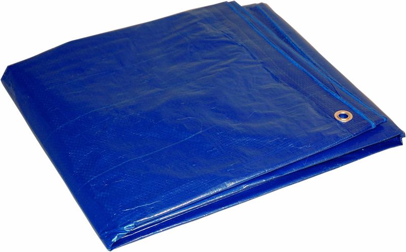 Photo 1 of 20x30 Multi-Purpose Blue Economy Poly Tarp (20'x30')
