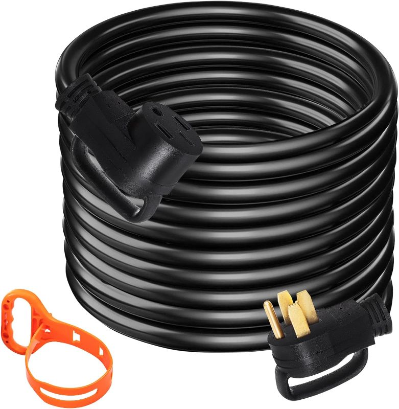 Photo 1 of *BROKEN END PIECE DISCONNECTED* Mophorn 50Ft 50Amp RV Extension Cord, Black
