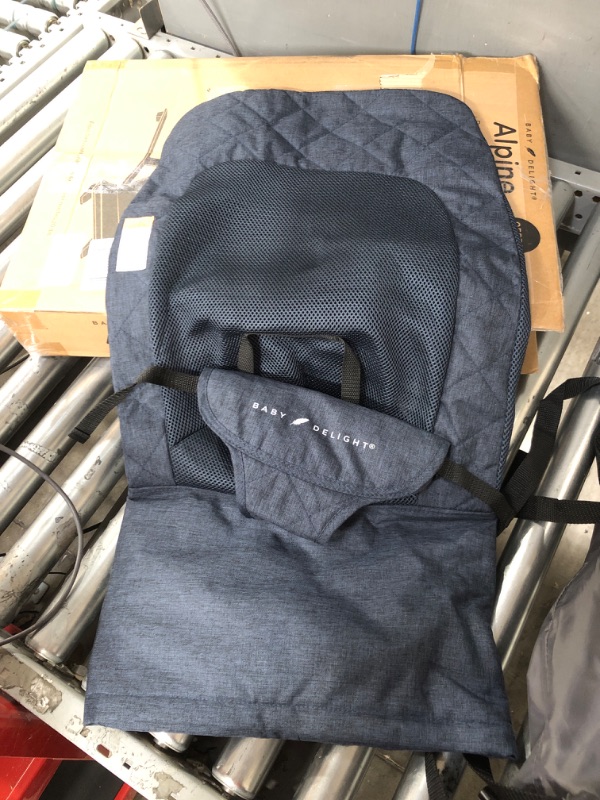 Photo 2 of Baby Delight Alpine Deluxe Portable Bouncer, Infant, 0 – 6 Months, Quilted Indigo