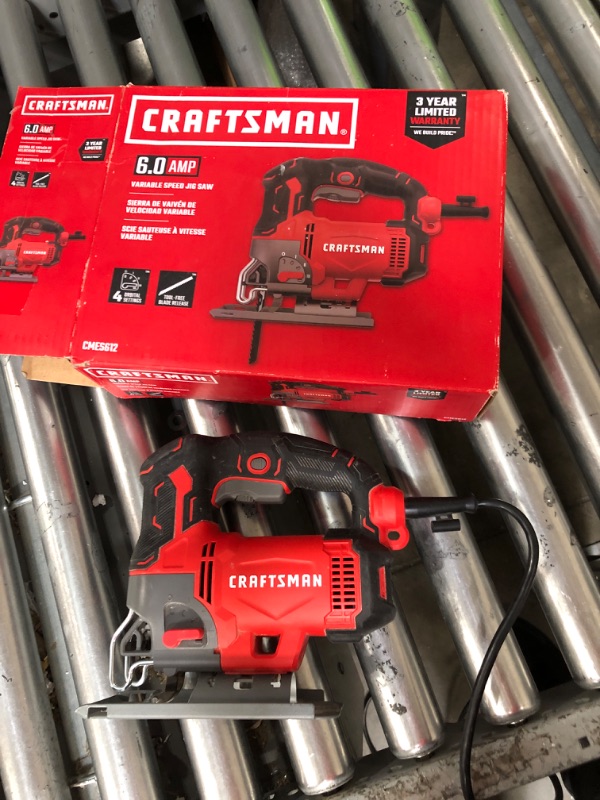 Photo 2 of CRAFTSMAN Jig Saw, 6.0-Amp, Corded (CMES612)